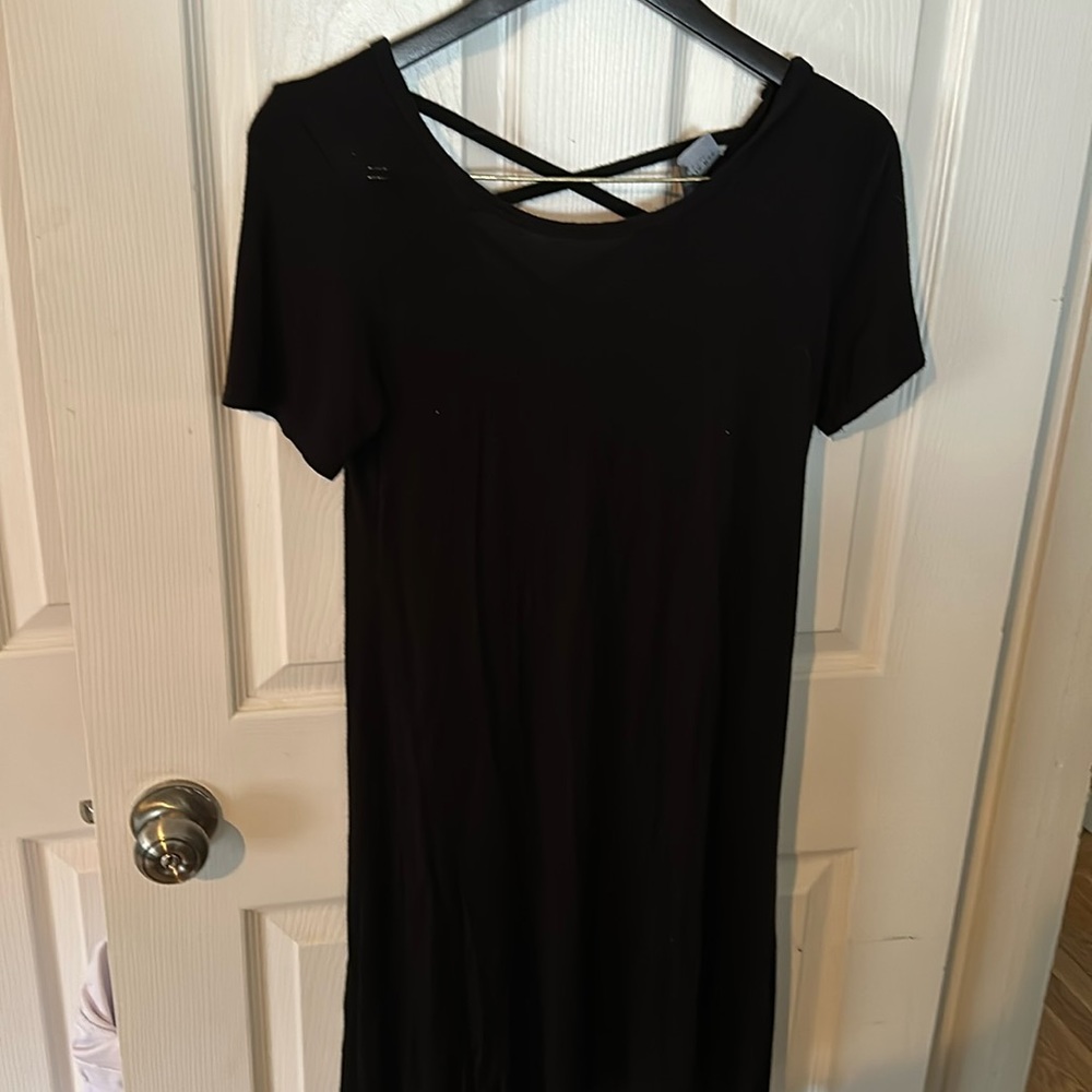 Olivia Rae criss cross back t shirt dress from smoke free home